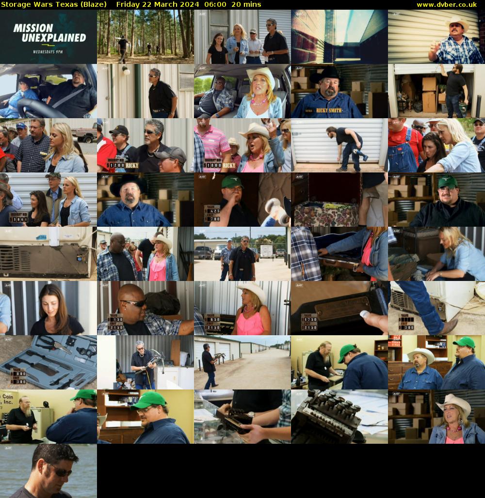 Storage Wars Texas (Blaze) Friday 22 March 2024 06:00 - 06:20