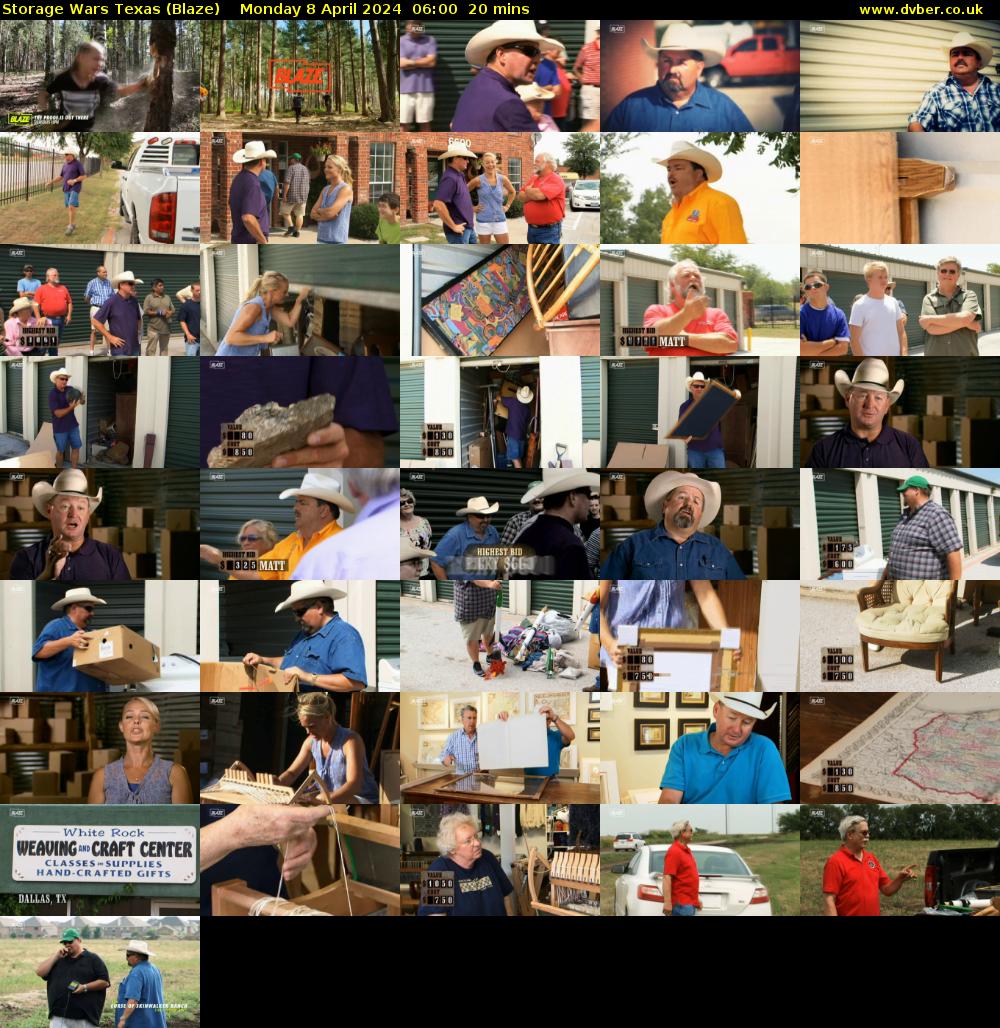 Storage Wars Texas (Blaze) Monday 8 April 2024 06:00 - 06:20