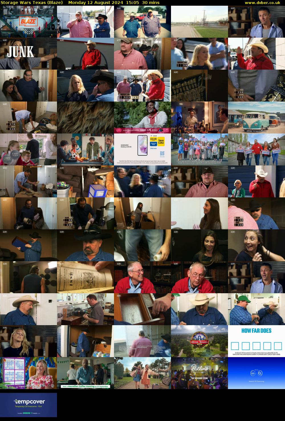 Storage Wars Texas (Blaze) Monday 12 August 2024 15:05 - 15:35