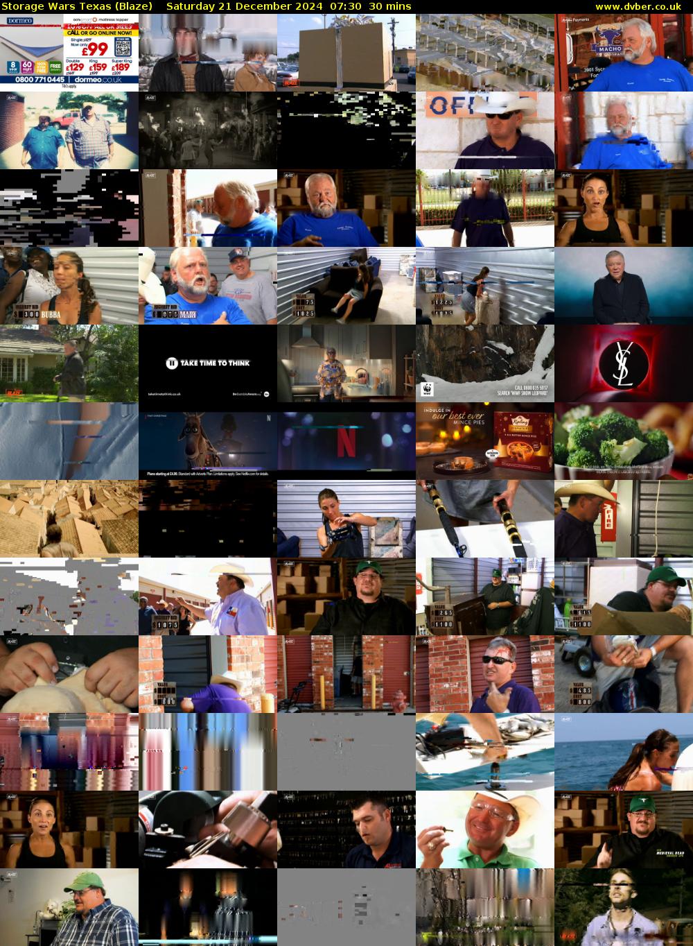 Storage Wars Texas (Blaze) Saturday 21 December 2024 07:30 - 08:00