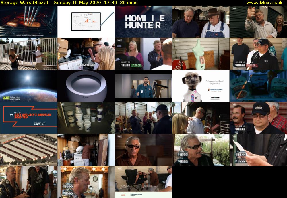 Storage Wars (Blaze) Sunday 10 May 2020 17:30 - 18:00