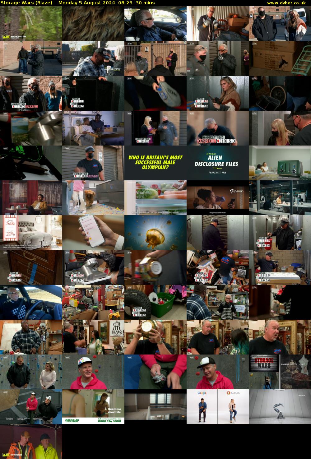 Storage Wars (Blaze) Monday 5 August 2024 08:25 - 08:55