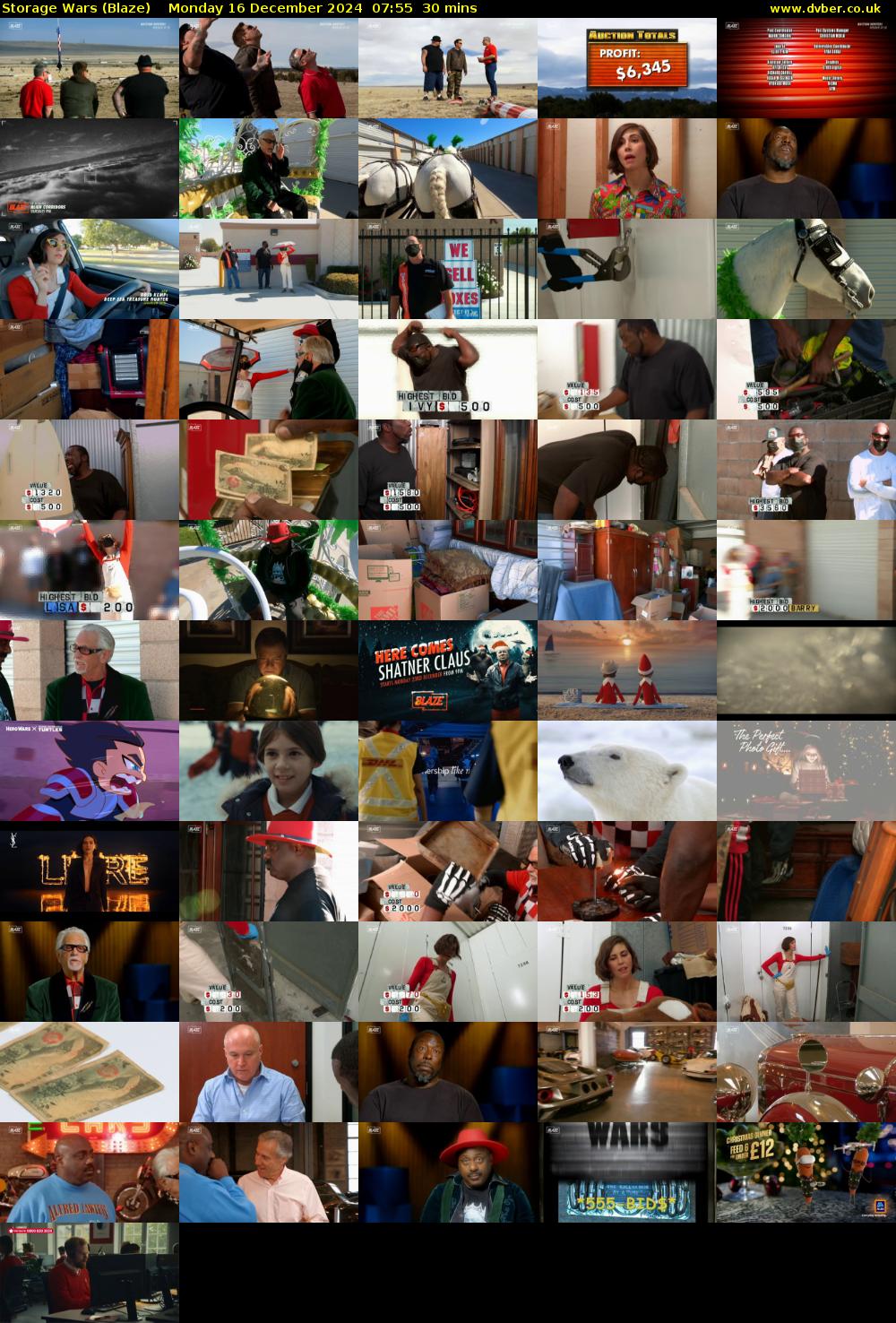 Storage Wars (Blaze) Monday 16 December 2024 07:55 - 08:25