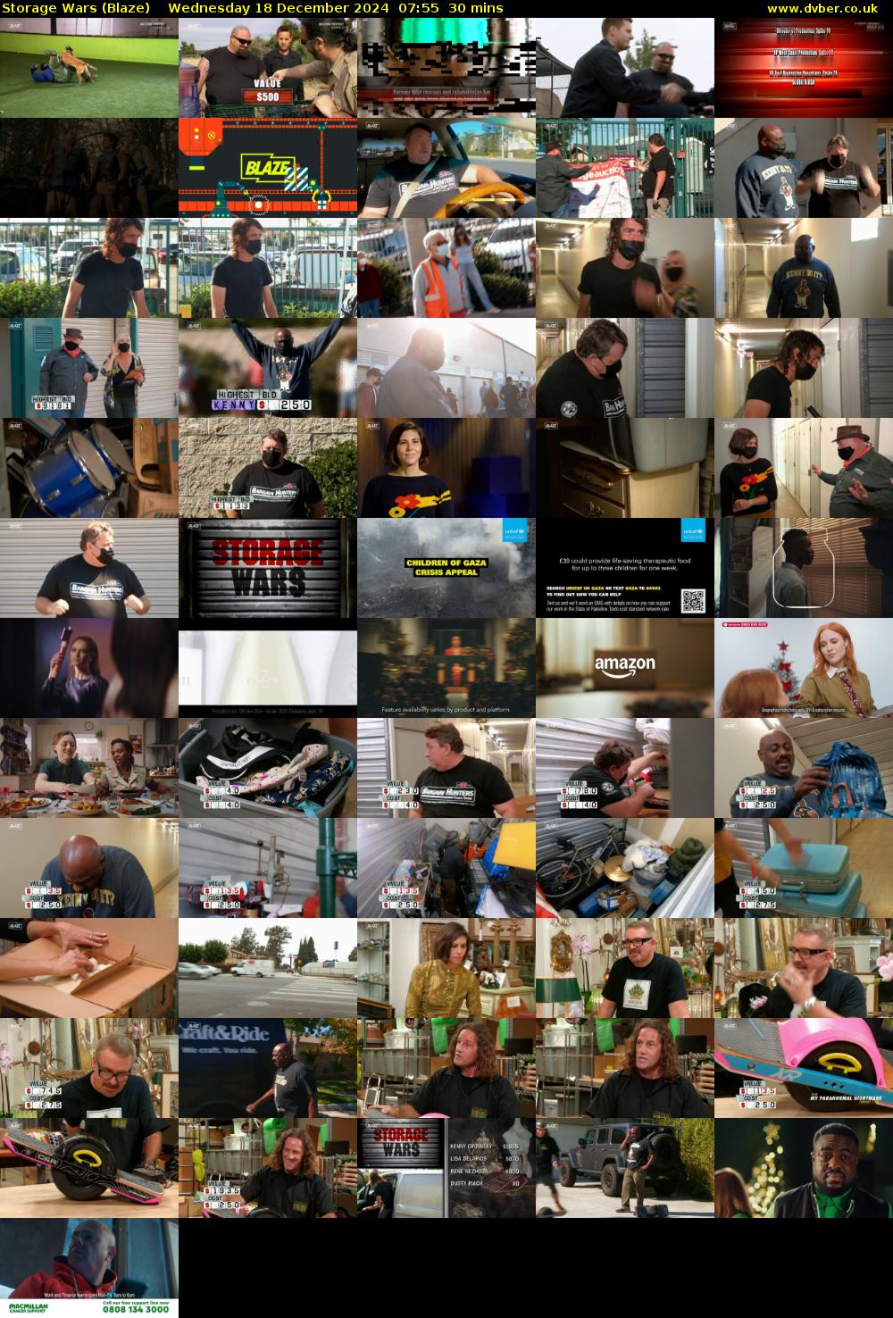 Storage Wars (Blaze) Wednesday 18 December 2024 07:55 - 08:25
