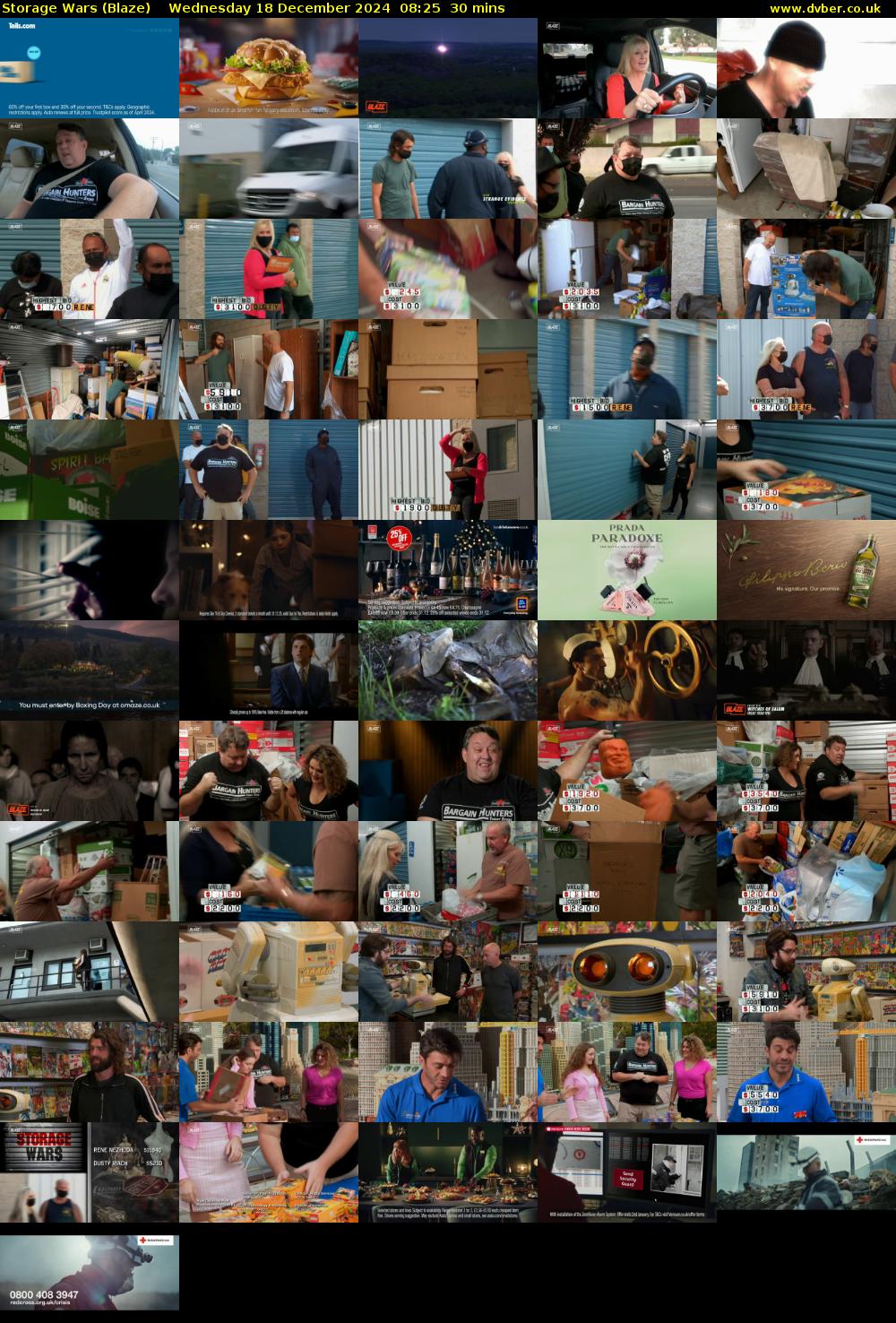 Storage Wars (Blaze) Wednesday 18 December 2024 08:25 - 08:55