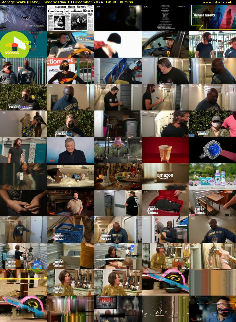 Storage Wars (Blaze) Wednesday 18 December 2024 19:00 - 19:30