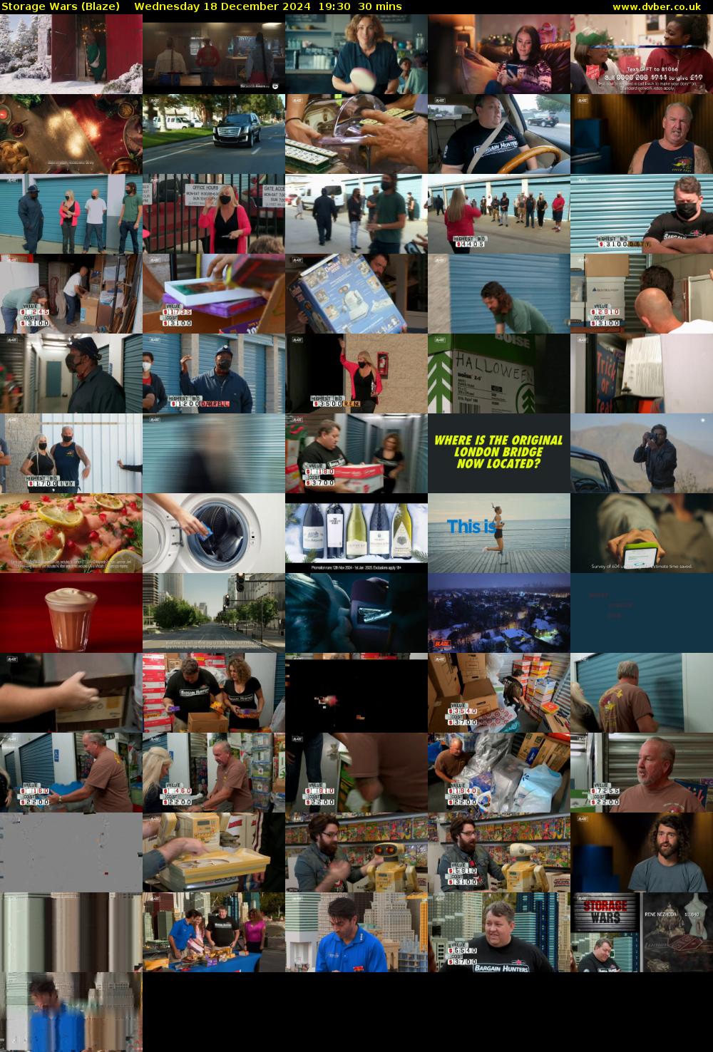 Storage Wars (Blaze) Wednesday 18 December 2024 19:30 - 20:00