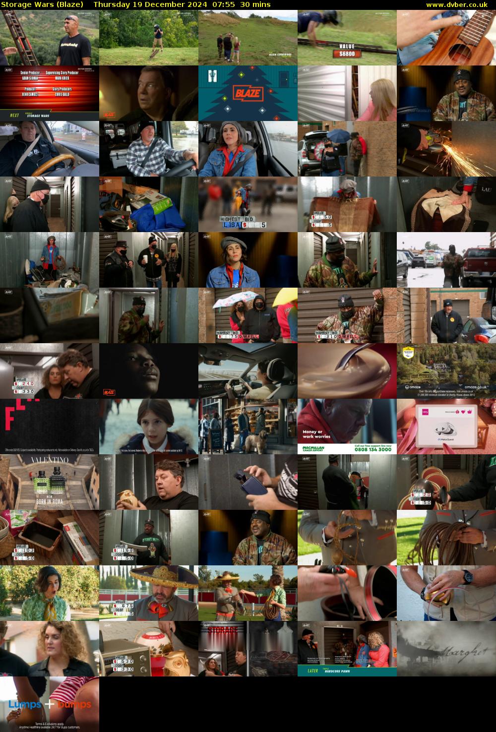 Storage Wars (Blaze) Thursday 19 December 2024 07:55 - 08:25