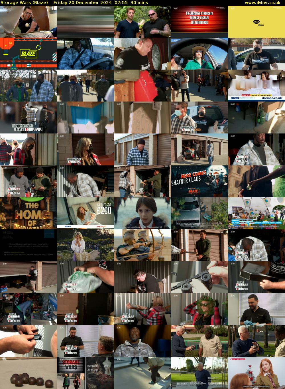 Storage Wars (Blaze) Friday 20 December 2024 07:55 - 08:25