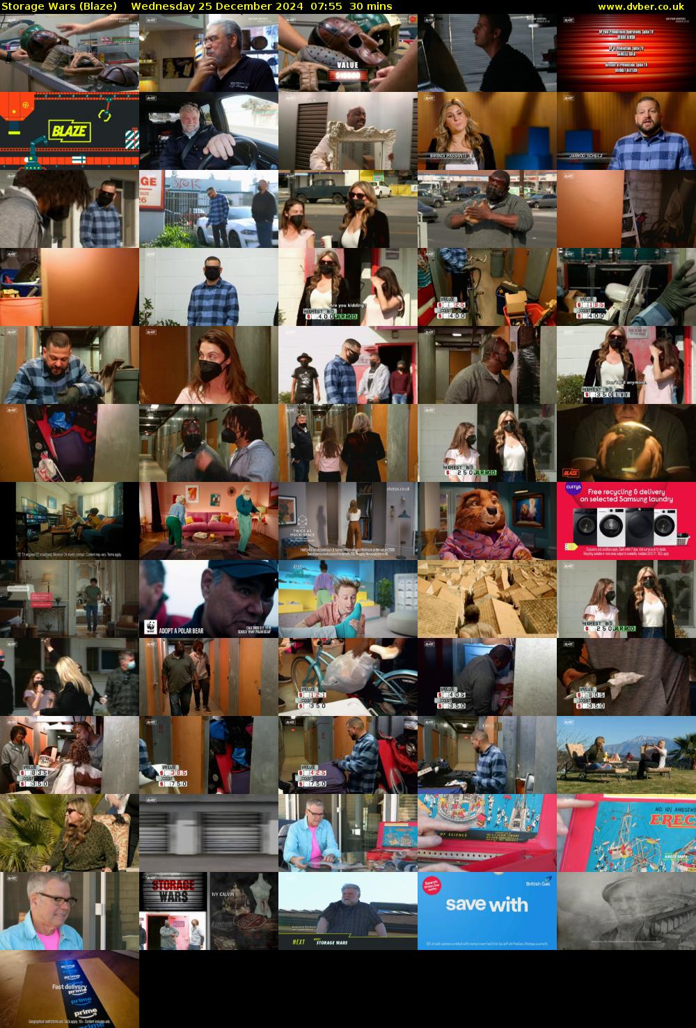 Storage Wars (Blaze) Wednesday 25 December 2024 07:55 - 08:25