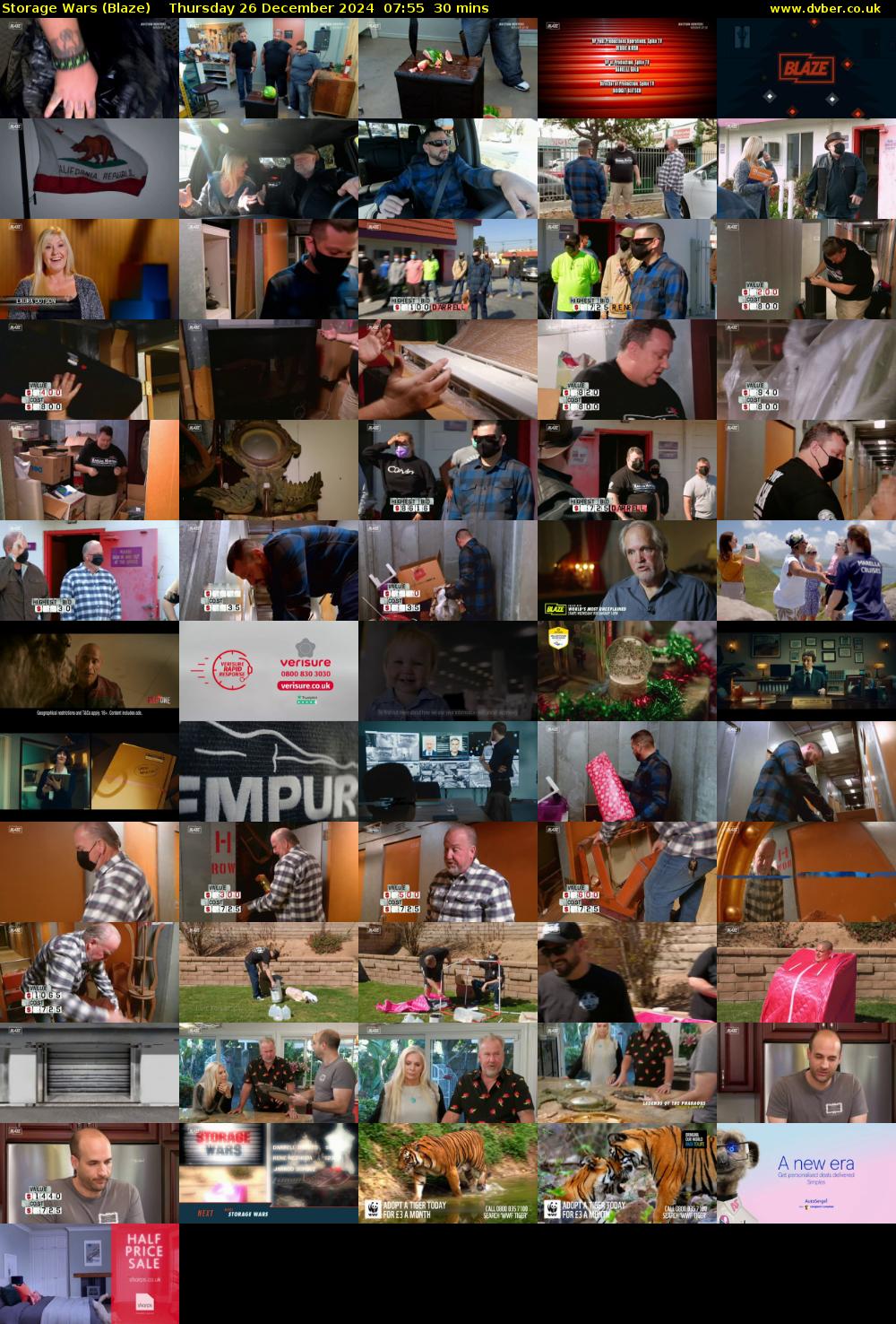 Storage Wars (Blaze) Thursday 26 December 2024 07:55 - 08:25