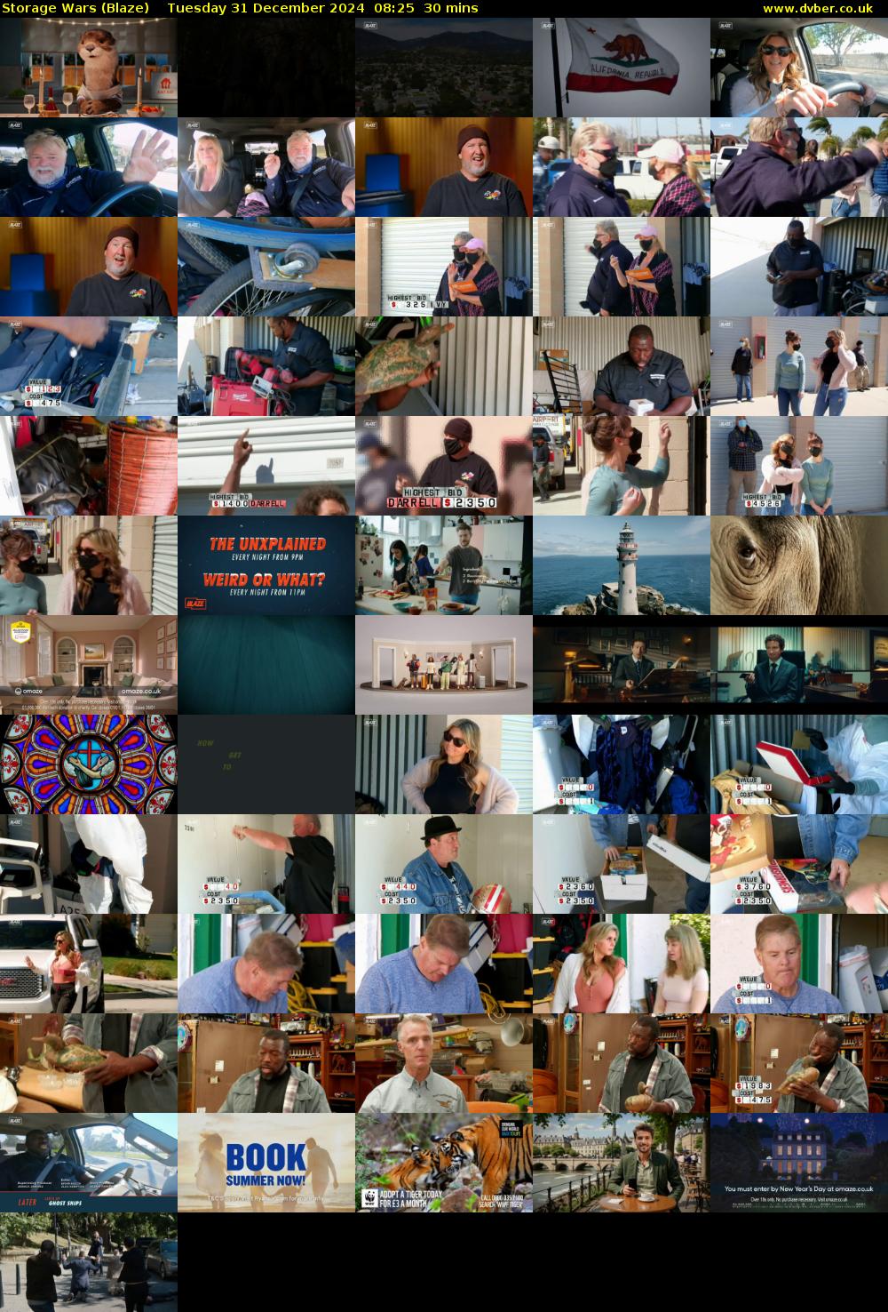 Storage Wars (Blaze) Tuesday 31 December 2024 08:25 - 08:55