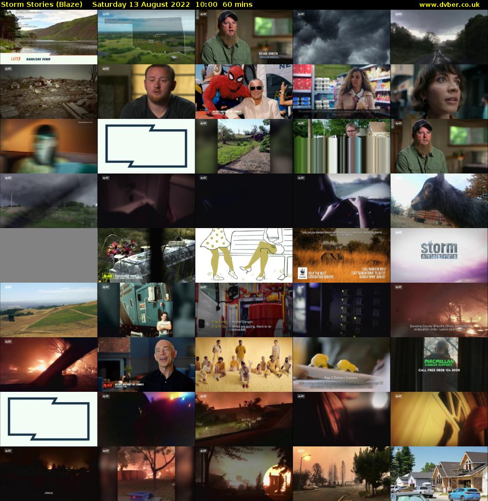 Storm Stories (Blaze) Saturday 13 August 2022 10:00 - 11:00