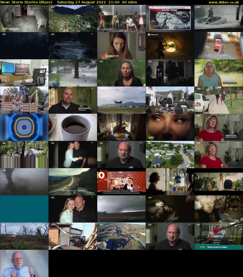 Storm Stories (Blaze) Saturday 27 August 2022 21:00 - 22:00