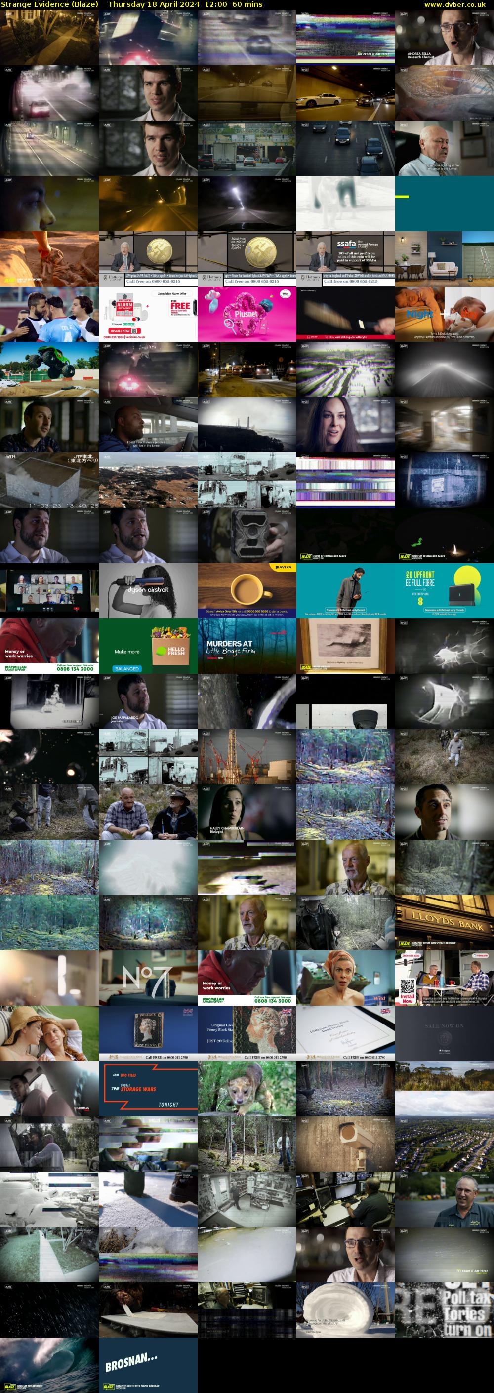 Strange Evidence (Blaze) Thursday 18 April 2024 12:00 - 13:00