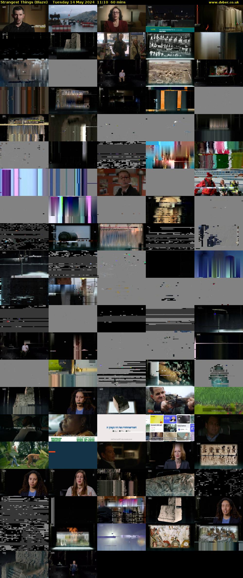 Strangest Things (Blaze) Tuesday 14 May 2024 11:10 - 12:10