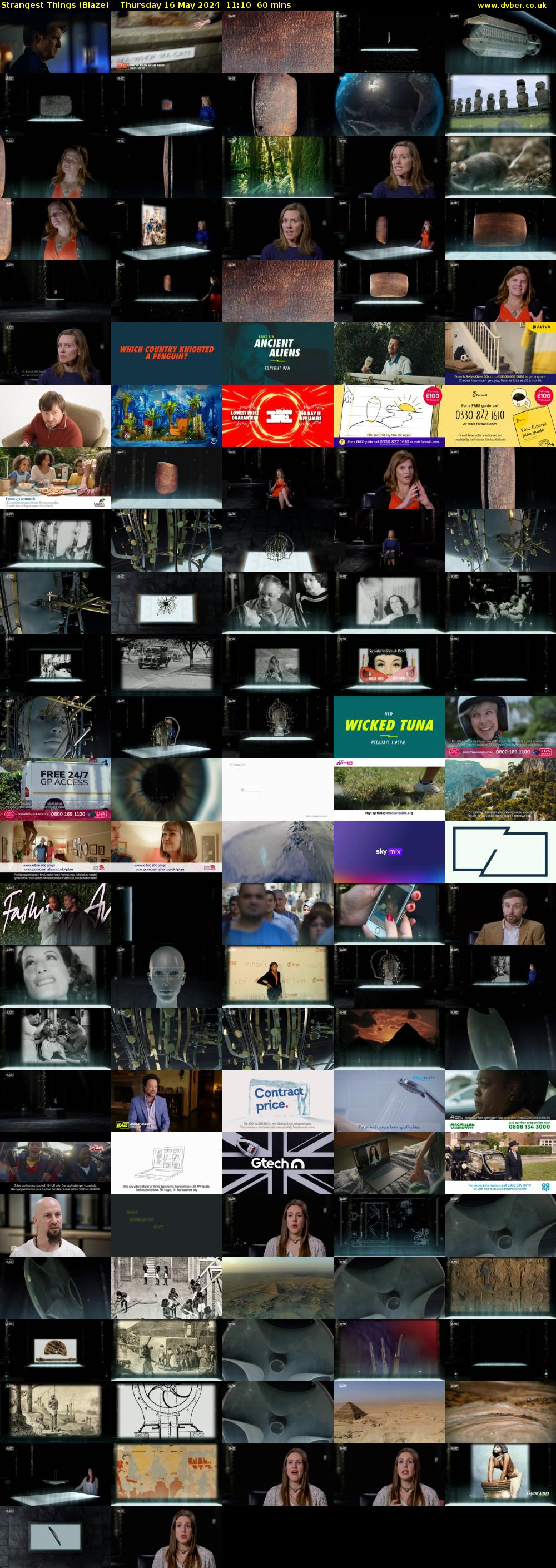 Strangest Things (Blaze) Thursday 16 May 2024 11:10 - 12:10