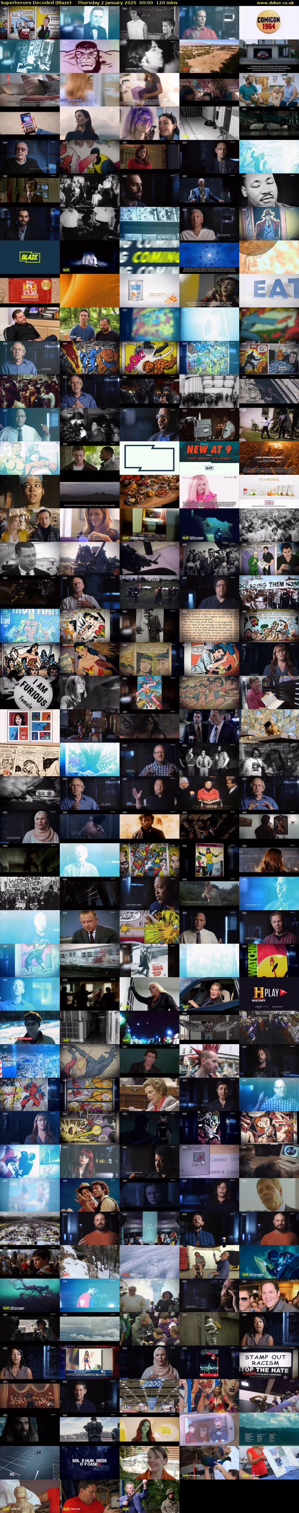 Superheroes Decoded (Blaze) Thursday 2 January 2020 00:00 - 02:00