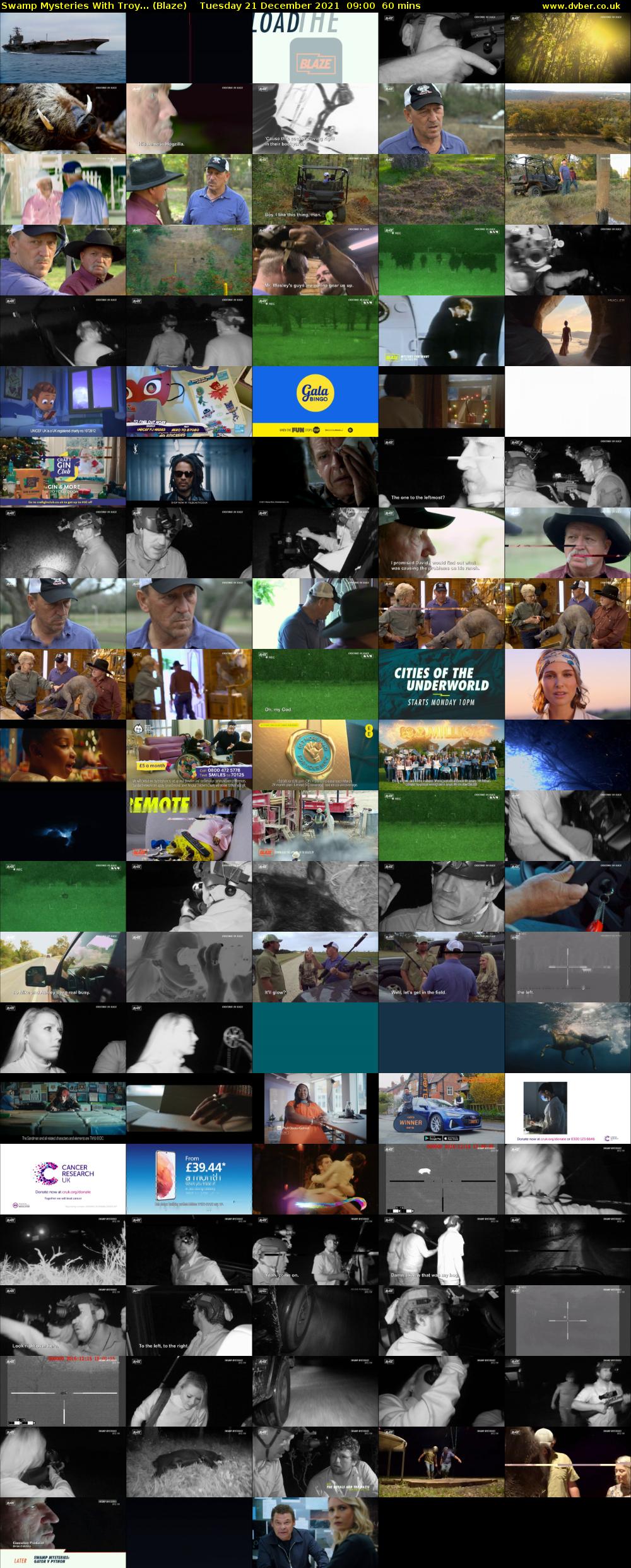Swamp Mysteries With Troy... (Blaze) Tuesday 21 December 2021 09:00 - 10:00