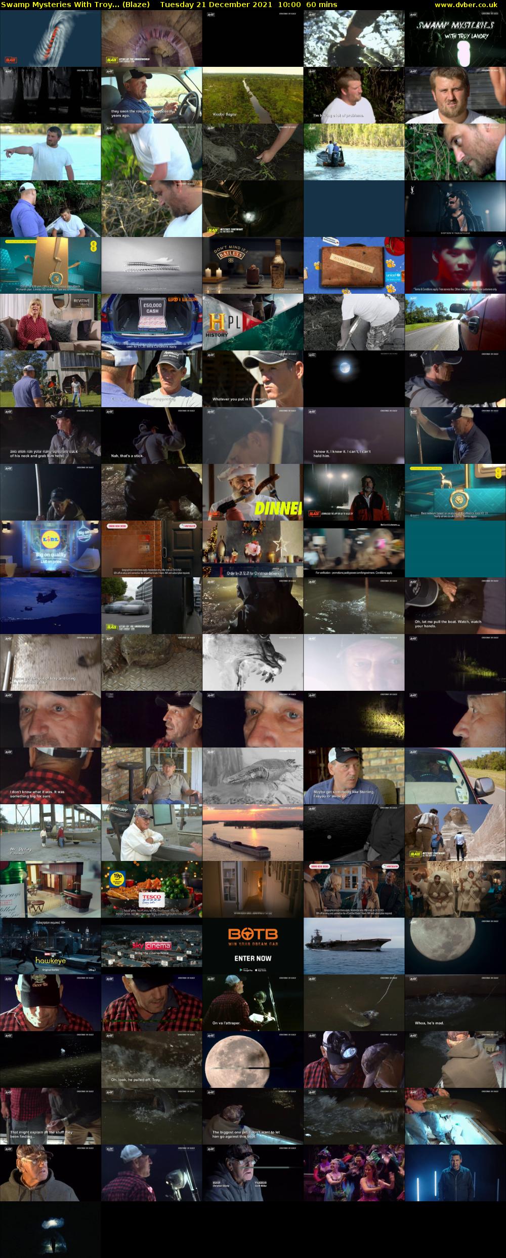 Swamp Mysteries With Troy... (Blaze) Tuesday 21 December 2021 10:00 - 11:00