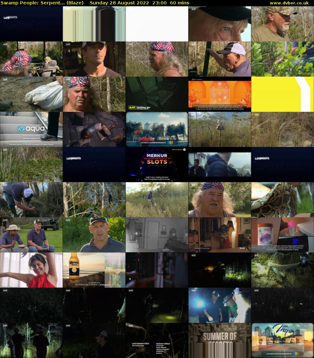 Swamp People: Serpent... (Blaze) Sunday 28 August 2022 23:00 - 00:00