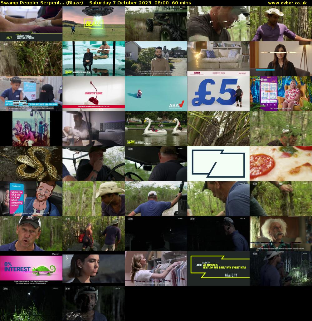Swamp People: Serpent... (Blaze) Saturday 7 October 2023 08:00 - 09:00