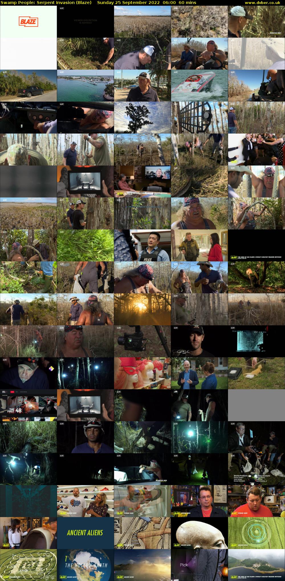 Swamp People: Serpent Invasion (Blaze) Sunday 25 September 2022 06:00 - 07:00