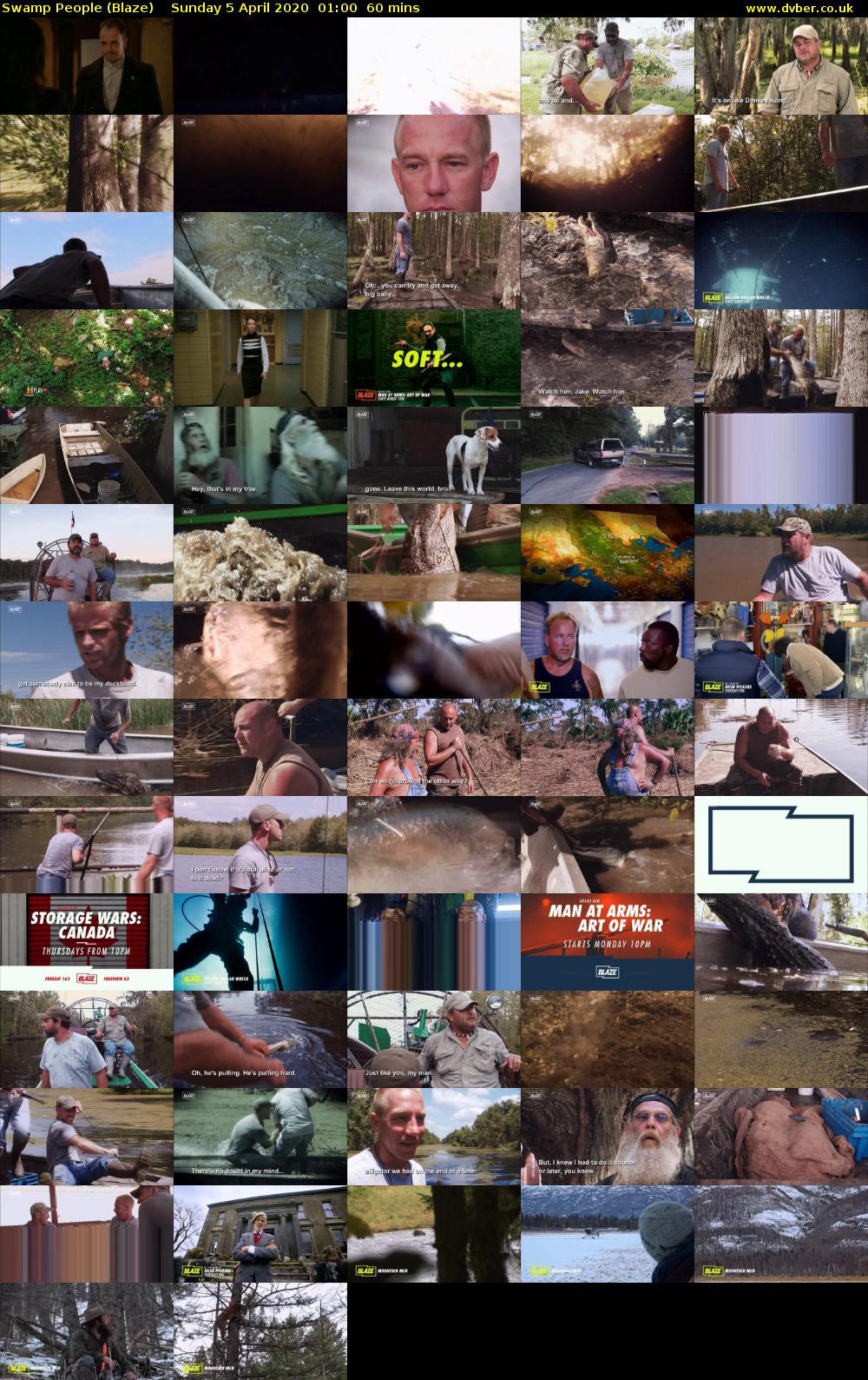 Swamp People (Blaze) Sunday 5 April 2020 01:00 - 02:00