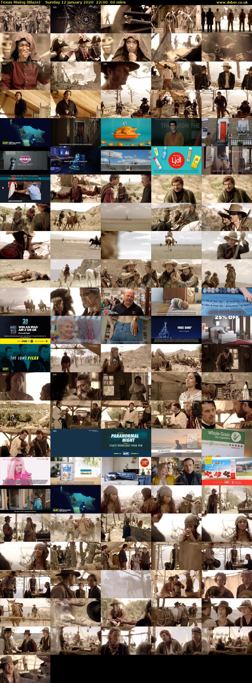 Texas Rising (Blaze) Sunday 12 January 2020 22:00 - 23:00