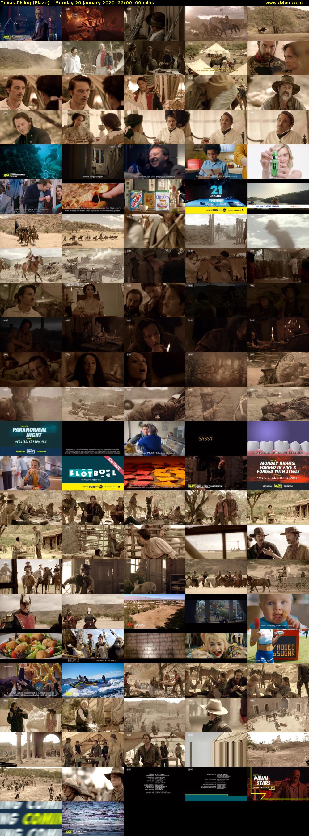 Texas Rising (Blaze) Sunday 26 January 2020 22:00 - 23:00