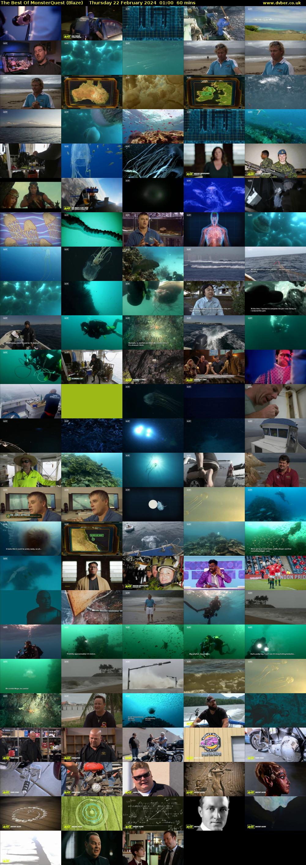 The Best Of MonsterQuest (Blaze) Thursday 22 February 2024 01:00 - 02:00
