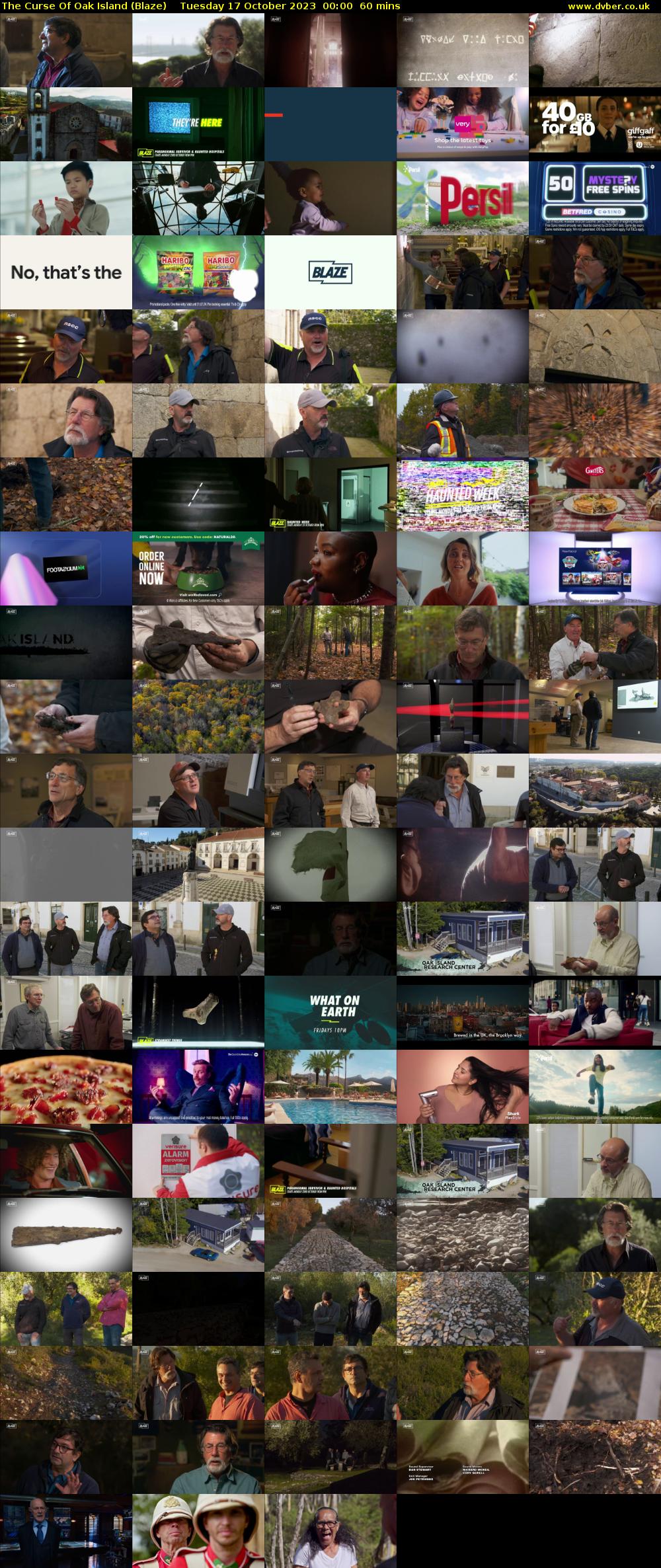 The Curse Of Oak Island (Blaze) Tuesday 17 October 2023 00:00 - 01:00