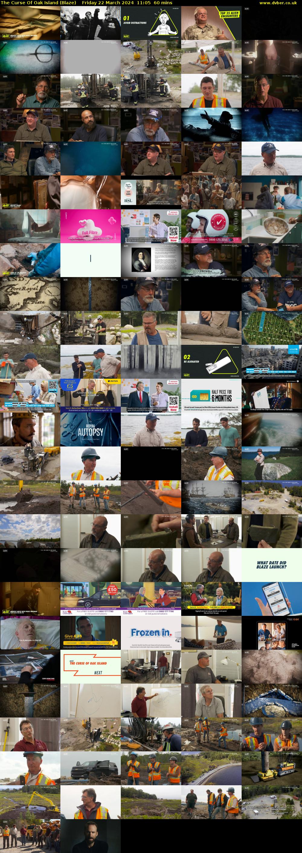 The Curse Of Oak Island (Blaze) Friday 22 March 2024 11:05 - 12:05
