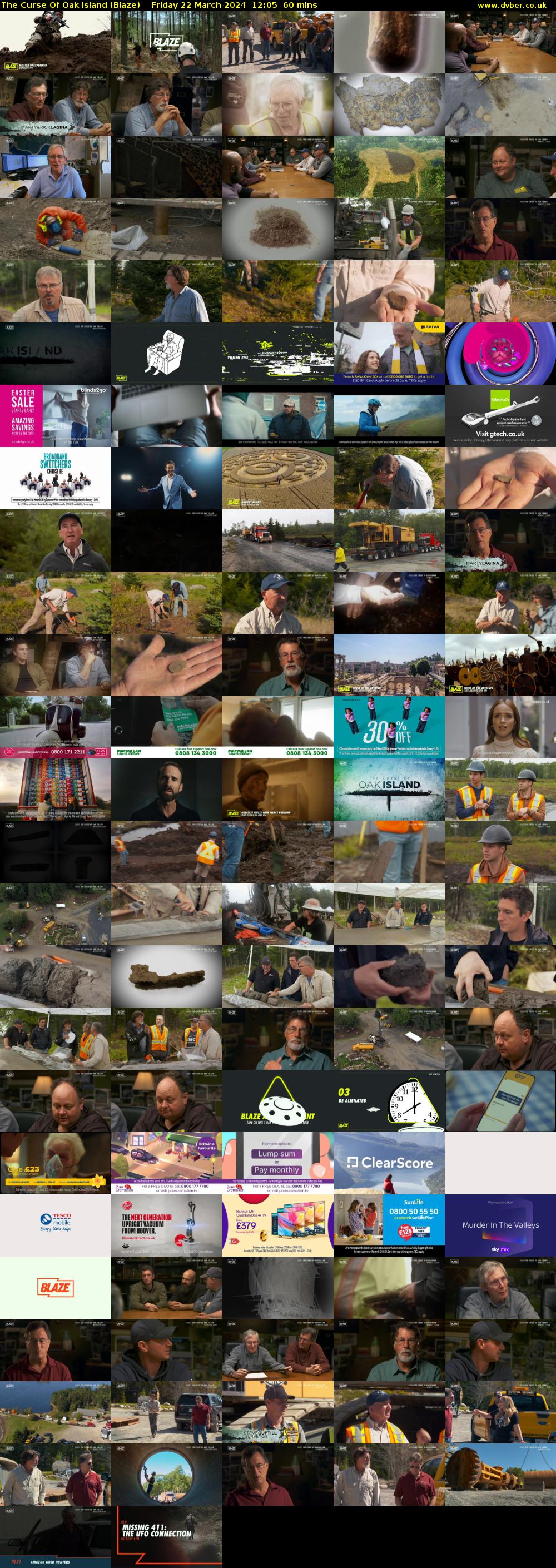 The Curse Of Oak Island (Blaze) Friday 22 March 2024 12:05 - 13:05