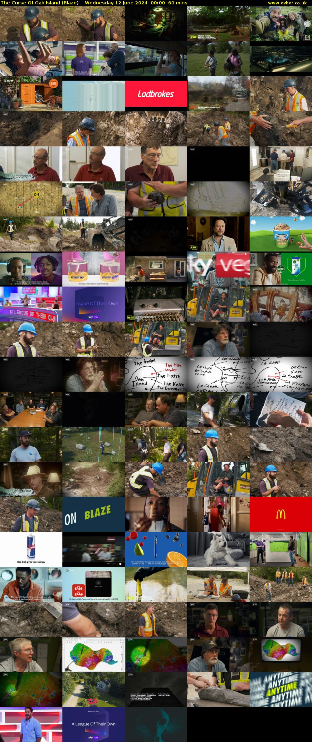 The Curse Of Oak Island (Blaze) Wednesday 12 June 2024 00:00 - 01:00