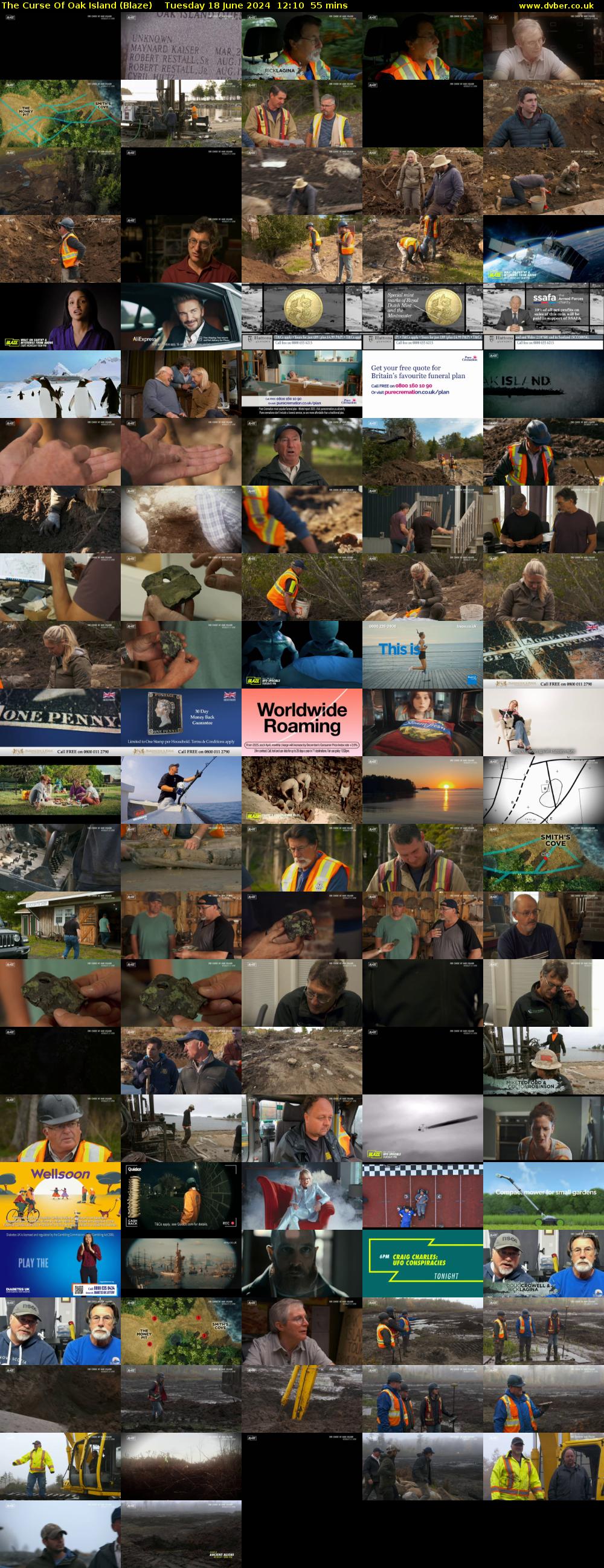 The Curse Of Oak Island (Blaze) Tuesday 18 June 2024 12:10 - 13:05