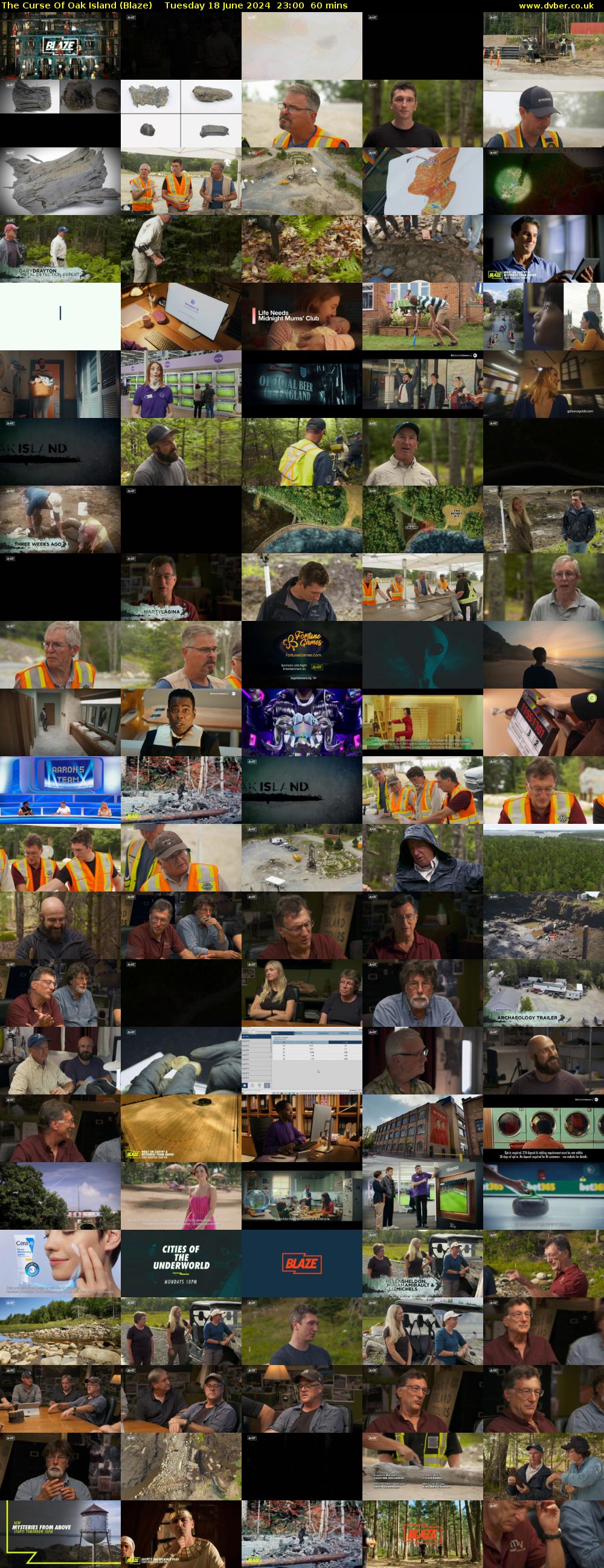 The Curse Of Oak Island (Blaze) Tuesday 18 June 2024 23:00 - 00:00