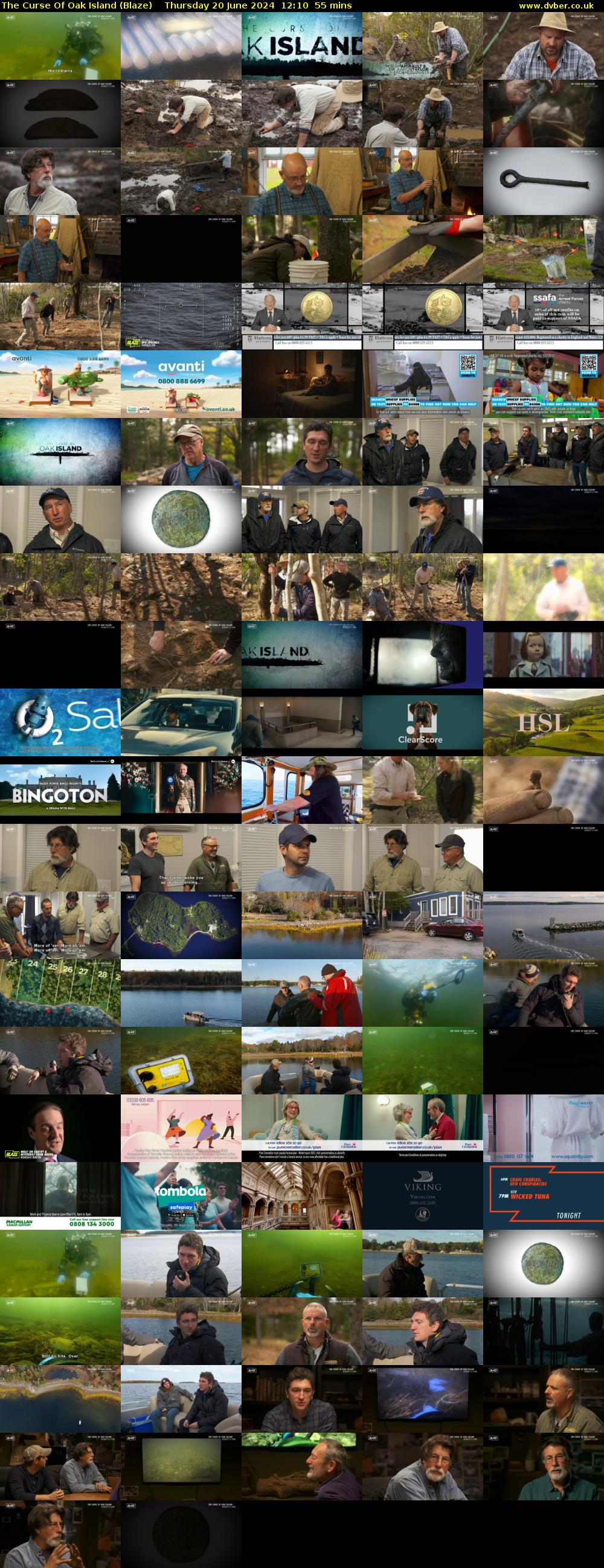 The Curse Of Oak Island (Blaze) Thursday 20 June 2024 12:10 - 13:05