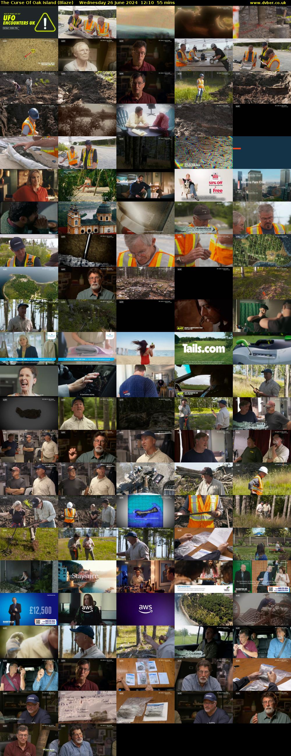 The Curse Of Oak Island (Blaze) Wednesday 26 June 2024 12:10 - 13:05