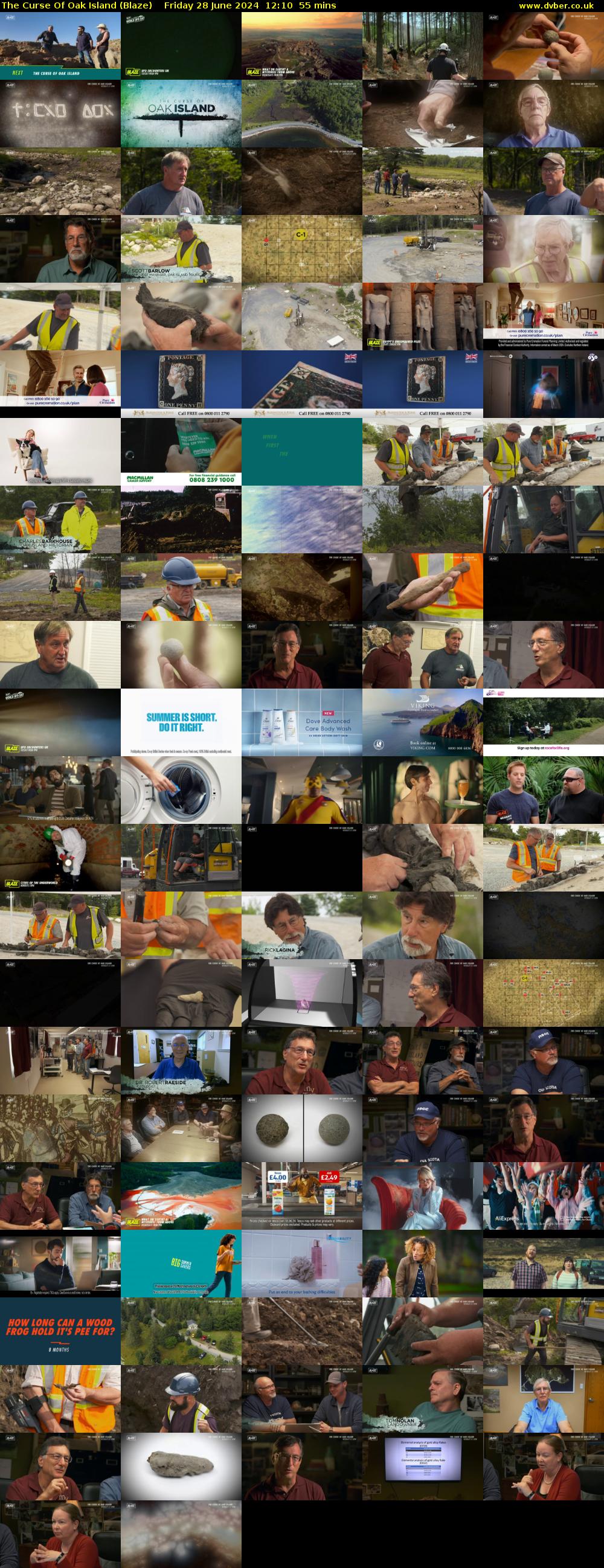 The Curse Of Oak Island (Blaze) Friday 28 June 2024 12:10 - 13:05