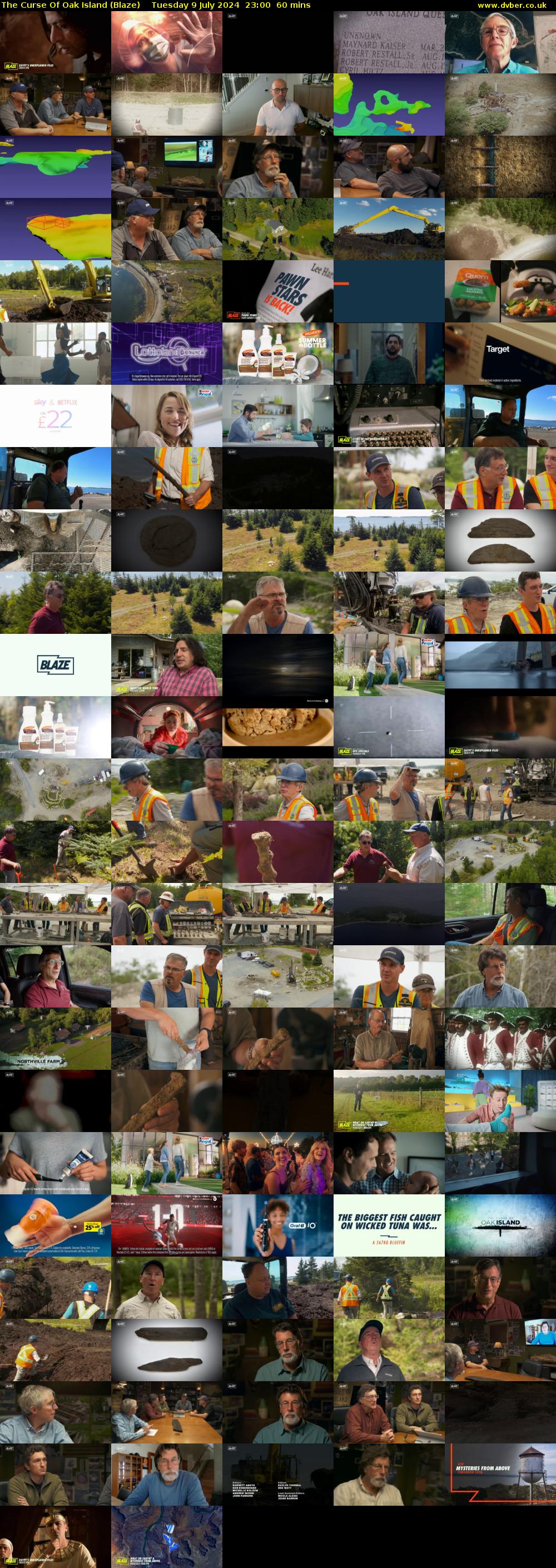 The Curse Of Oak Island (Blaze) Tuesday 9 July 2024 23:00 - 00:00