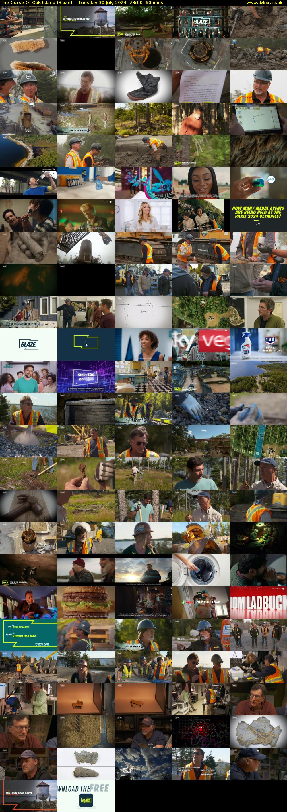 The Curse Of Oak Island (Blaze) Tuesday 30 July 2024 23:00 - 00:00