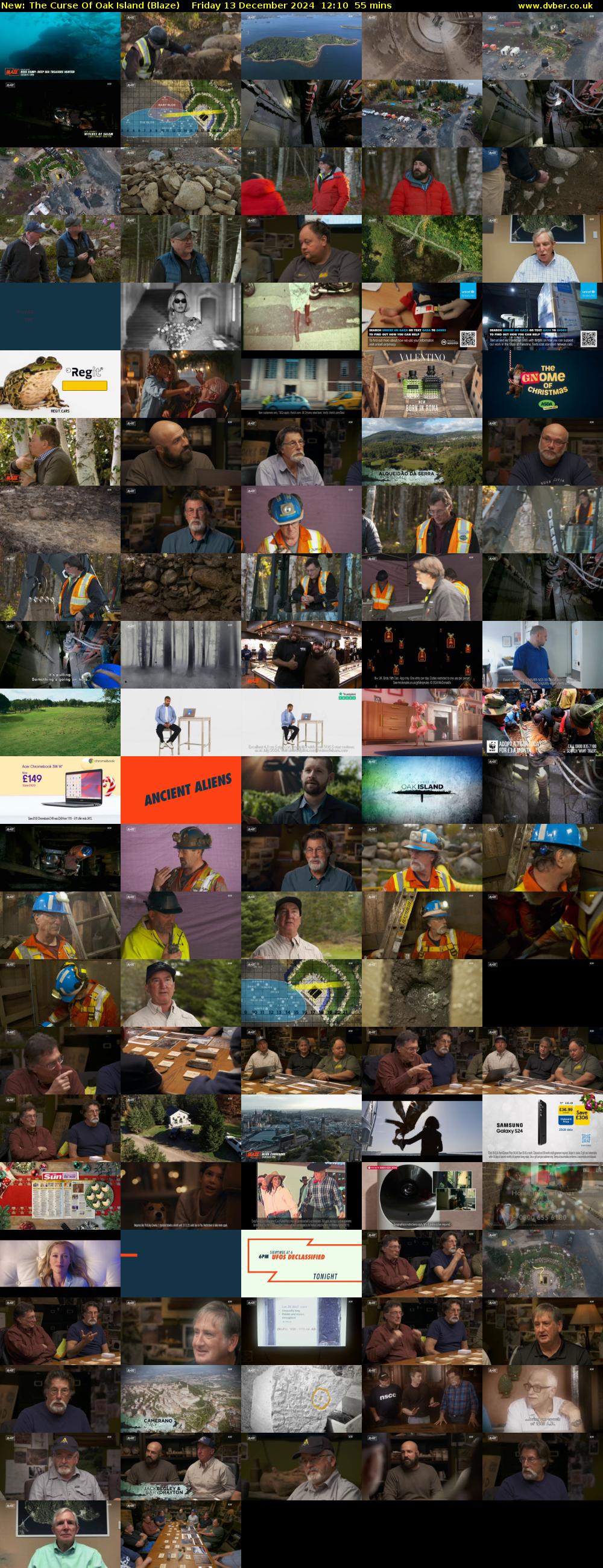 The Curse Of Oak Island (Blaze) Friday 13 December 2024 12:10 - 13:05