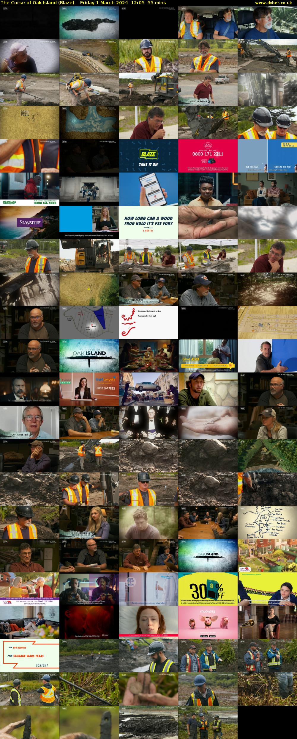 The Curse of Oak Island (Blaze) Friday 1 March 2024 12:05 - 13:00