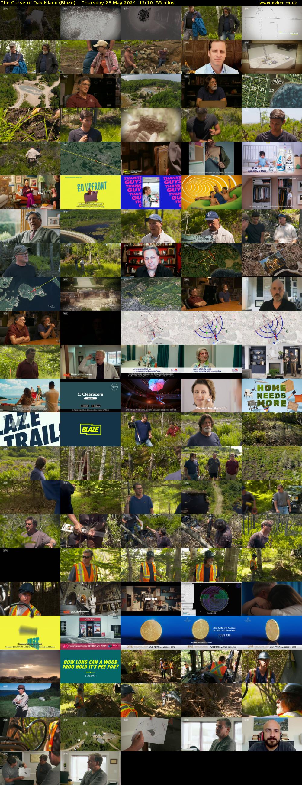 The Curse of Oak Island (Blaze) Thursday 23 May 2024 12:10 - 13:05