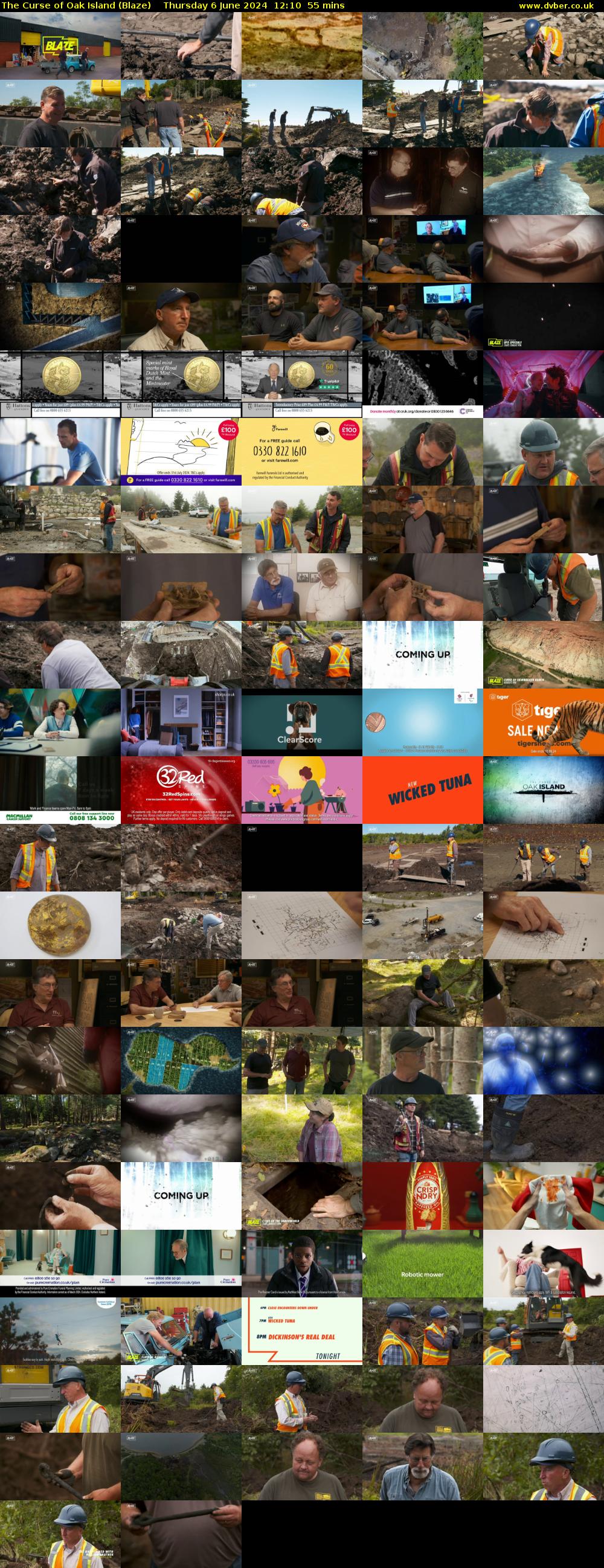 The Curse of Oak Island (Blaze) Thursday 6 June 2024 12:10 - 13:05