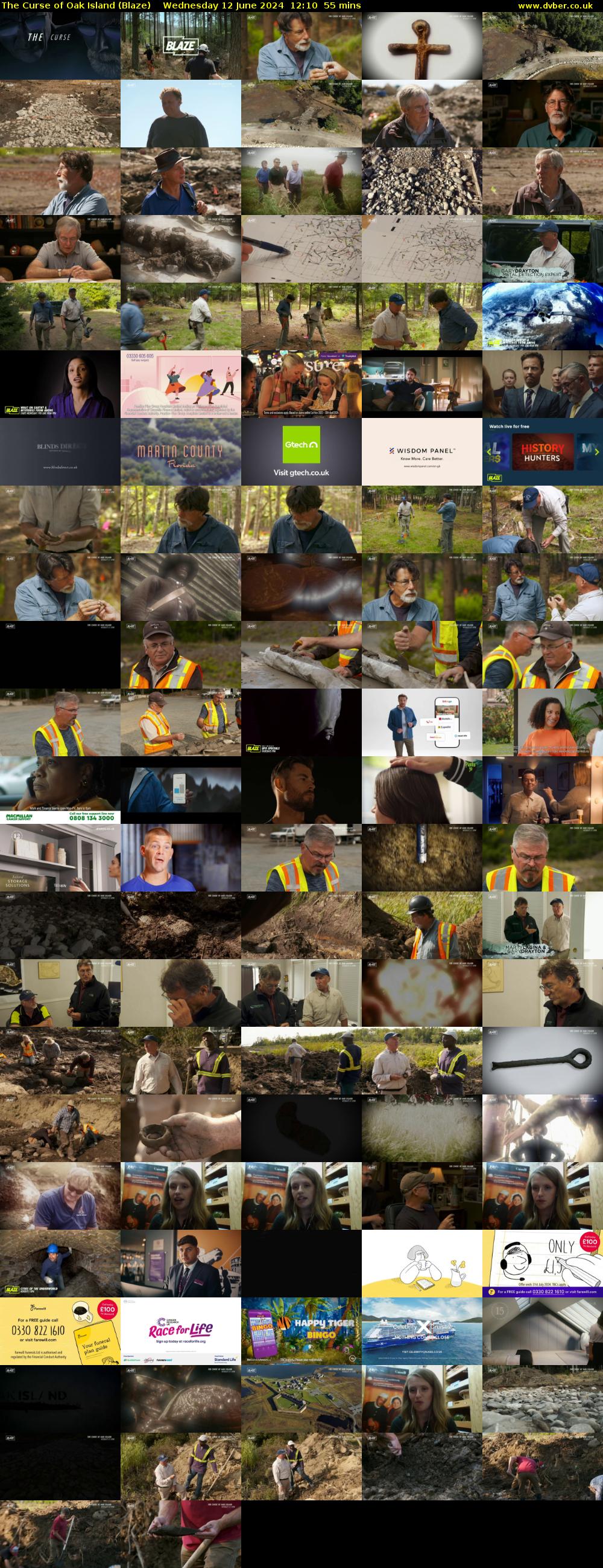 The Curse of Oak Island (Blaze) Wednesday 12 June 2024 12:10 - 13:05