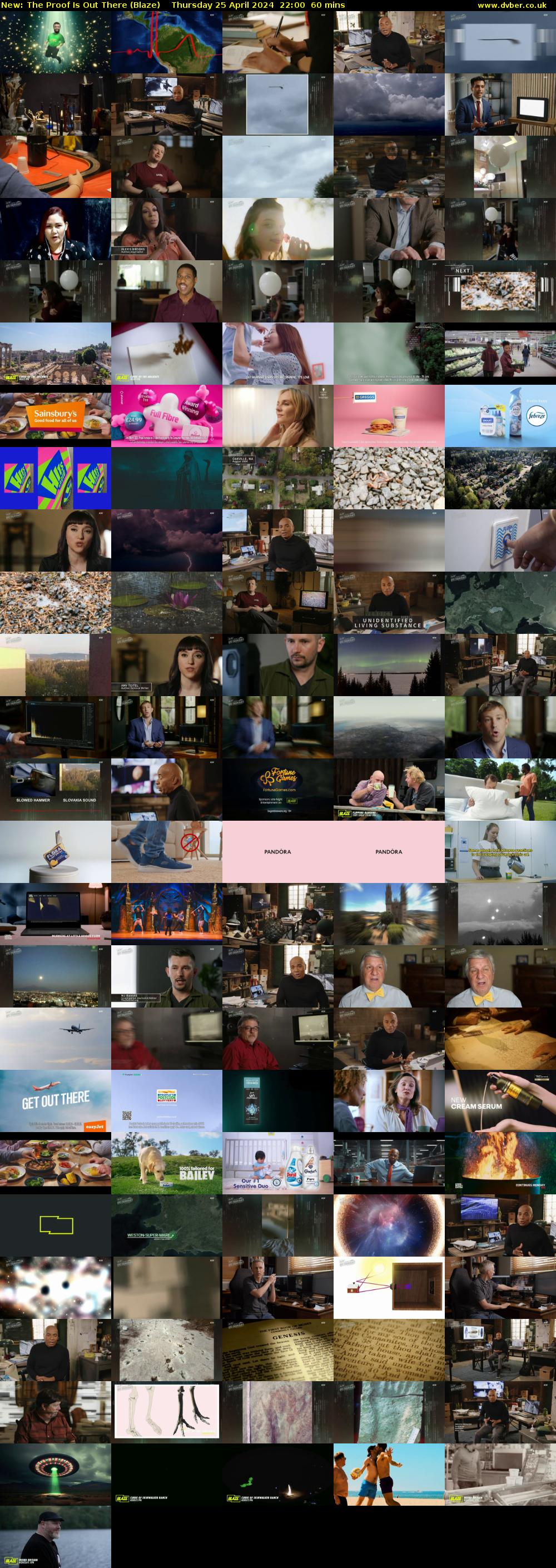 The Proof Is Out There (Blaze) Thursday 25 April 2024 22:00 - 23:00