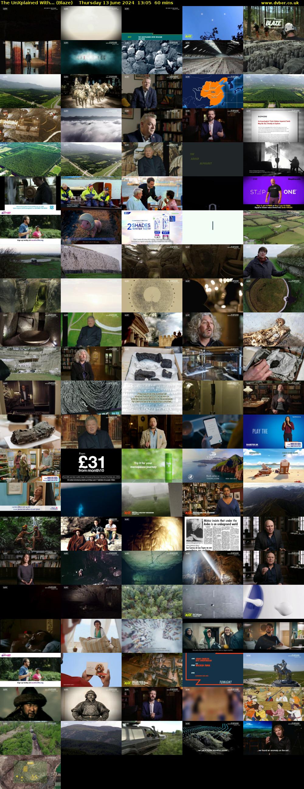 The UnXplained With... (Blaze) Thursday 13 June 2024 13:05 - 14:05