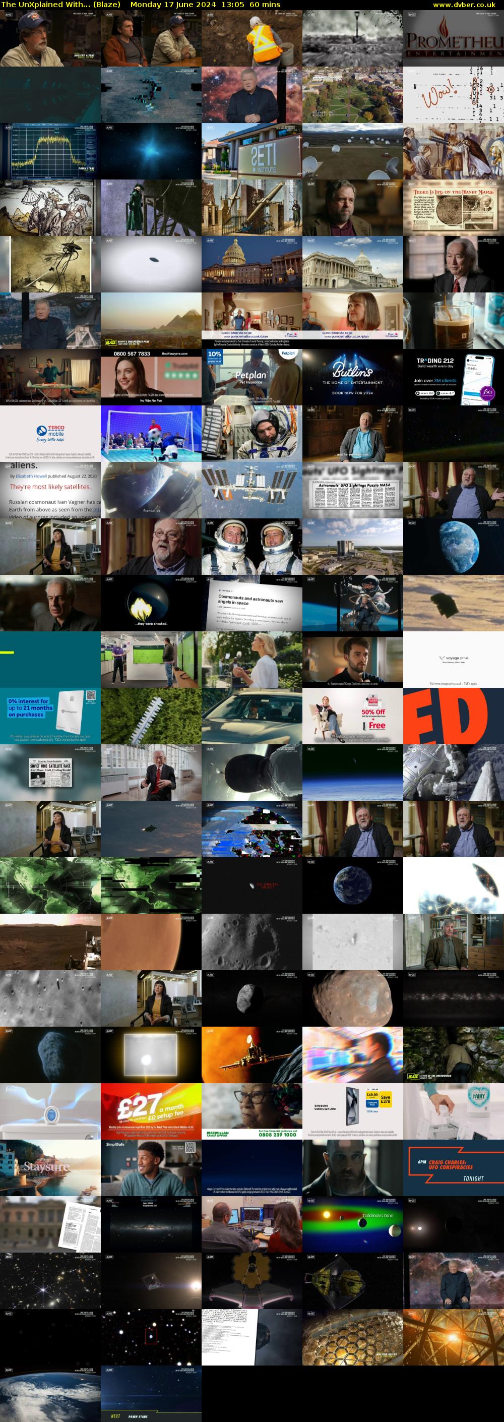 The UnXplained With... (Blaze) Monday 17 June 2024 13:05 - 14:05